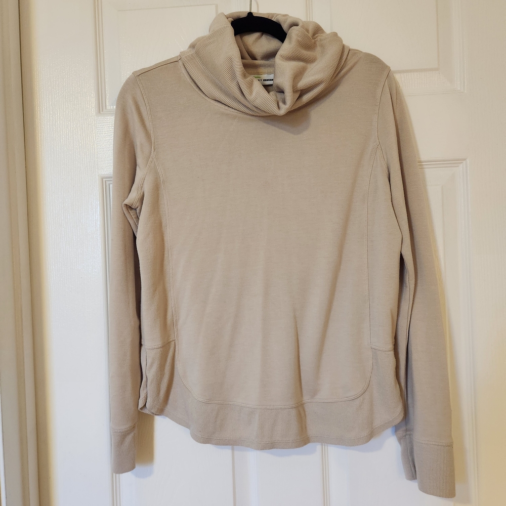 DKNY Soft Beige Cowl Neck Sweater